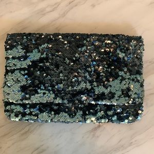 BCBG Max Azria sequined clutch